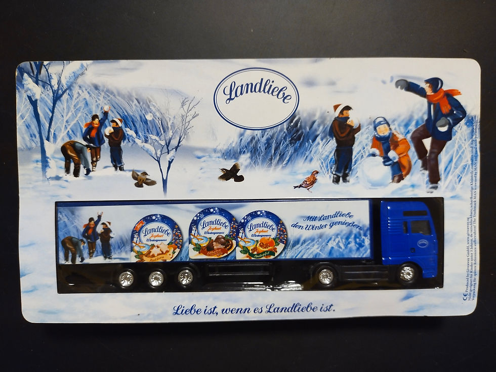 Landliebe kamion, zimní scéna, model 1:87