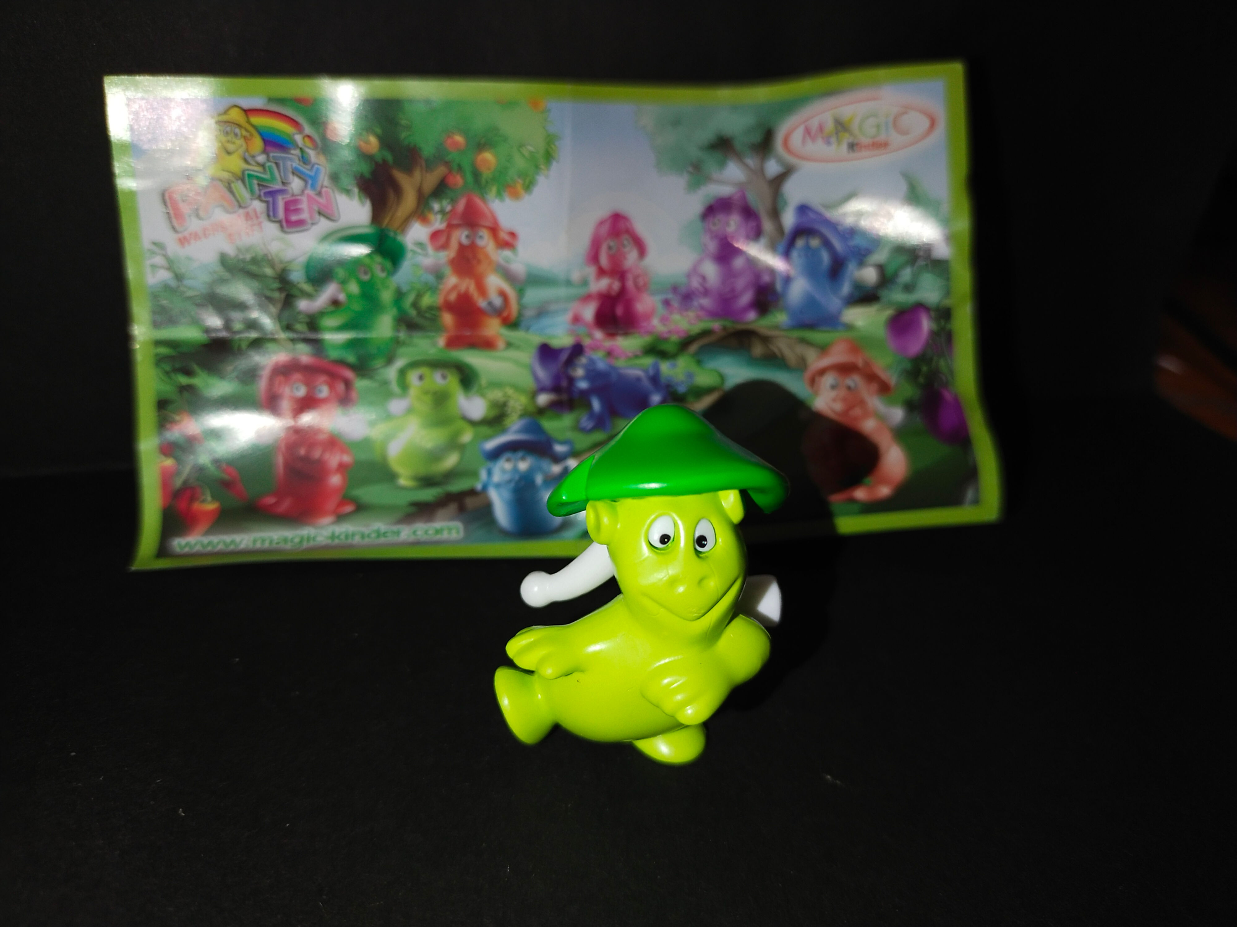 Zelený Natoons Slon semišový DC018, figurka