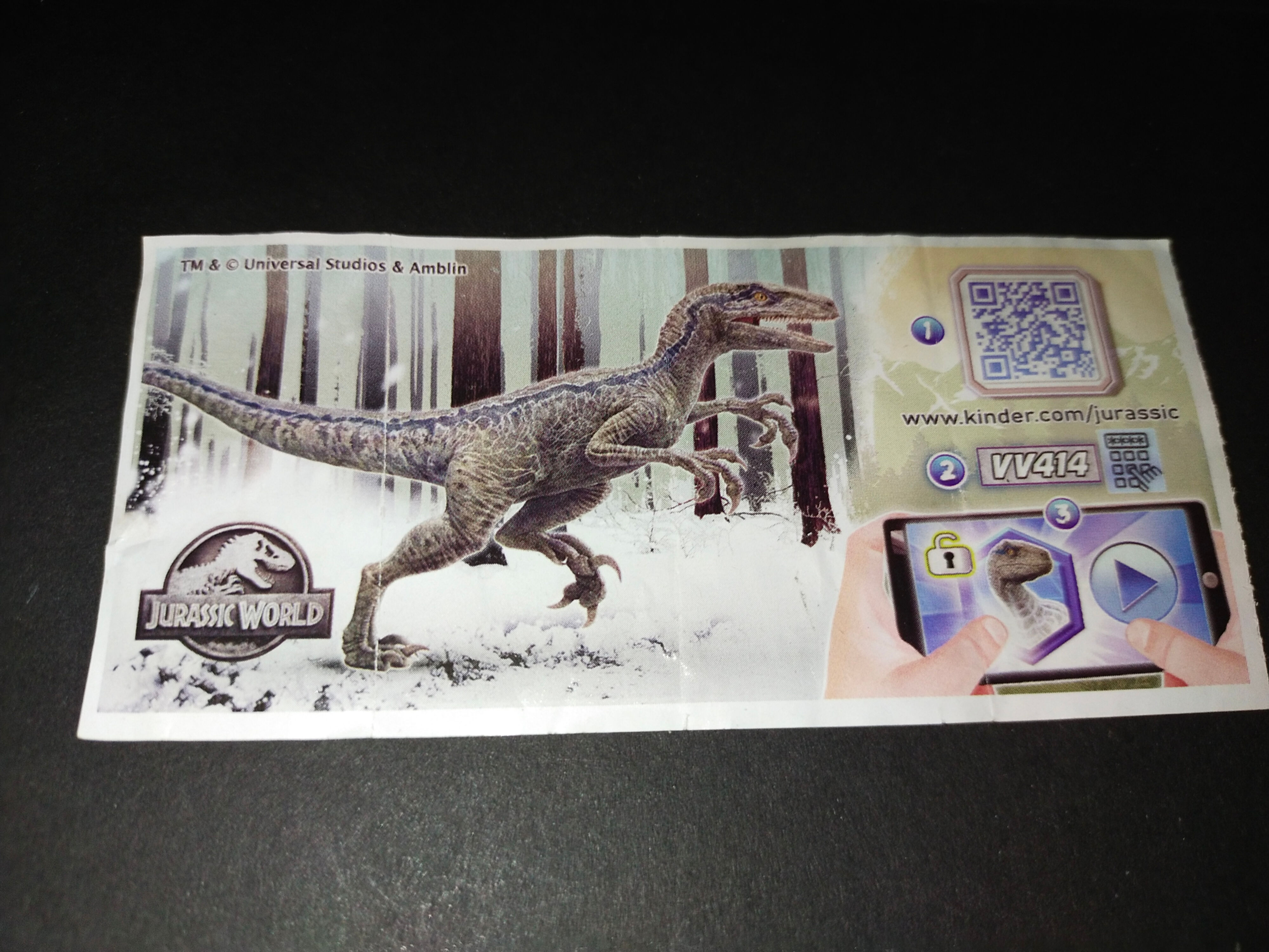 Jurský svět: Modrý raptor, figurka, kód