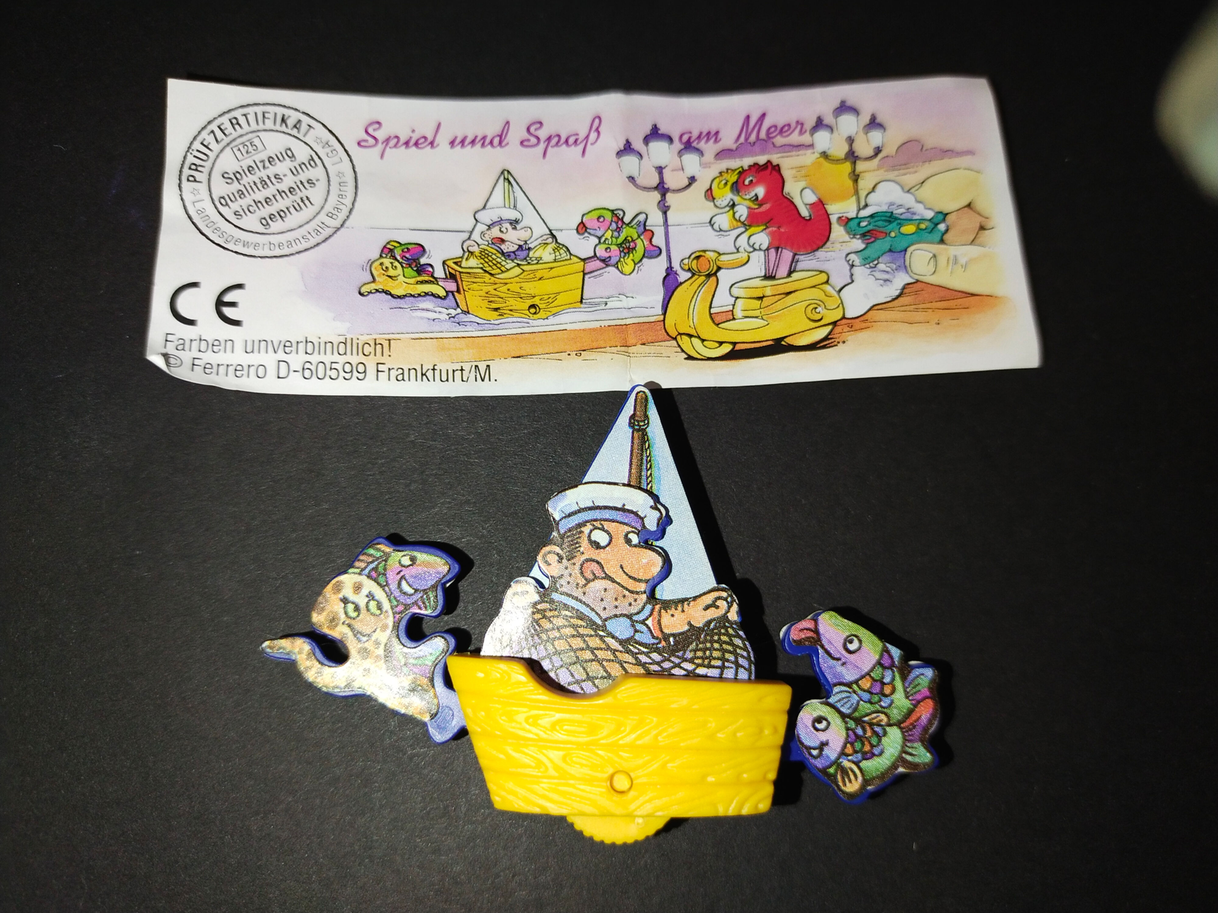 Řemeslník na lodi s rybami, "Spaß und Spiel," Fantasy Hračka