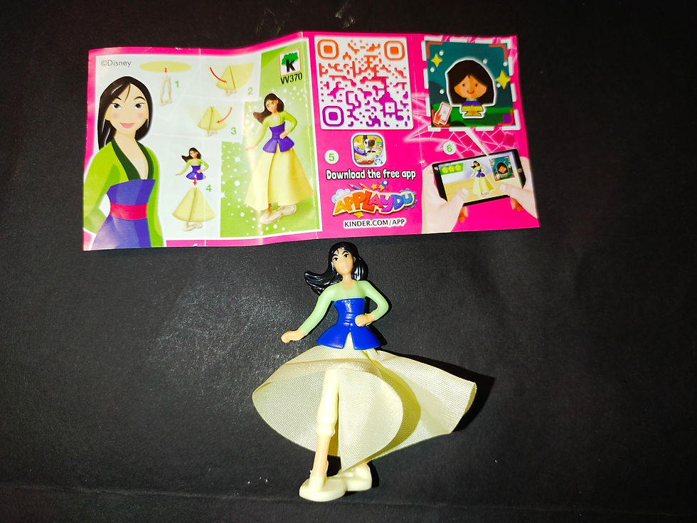 Miniaturní figurka Mulan s letícím šatem