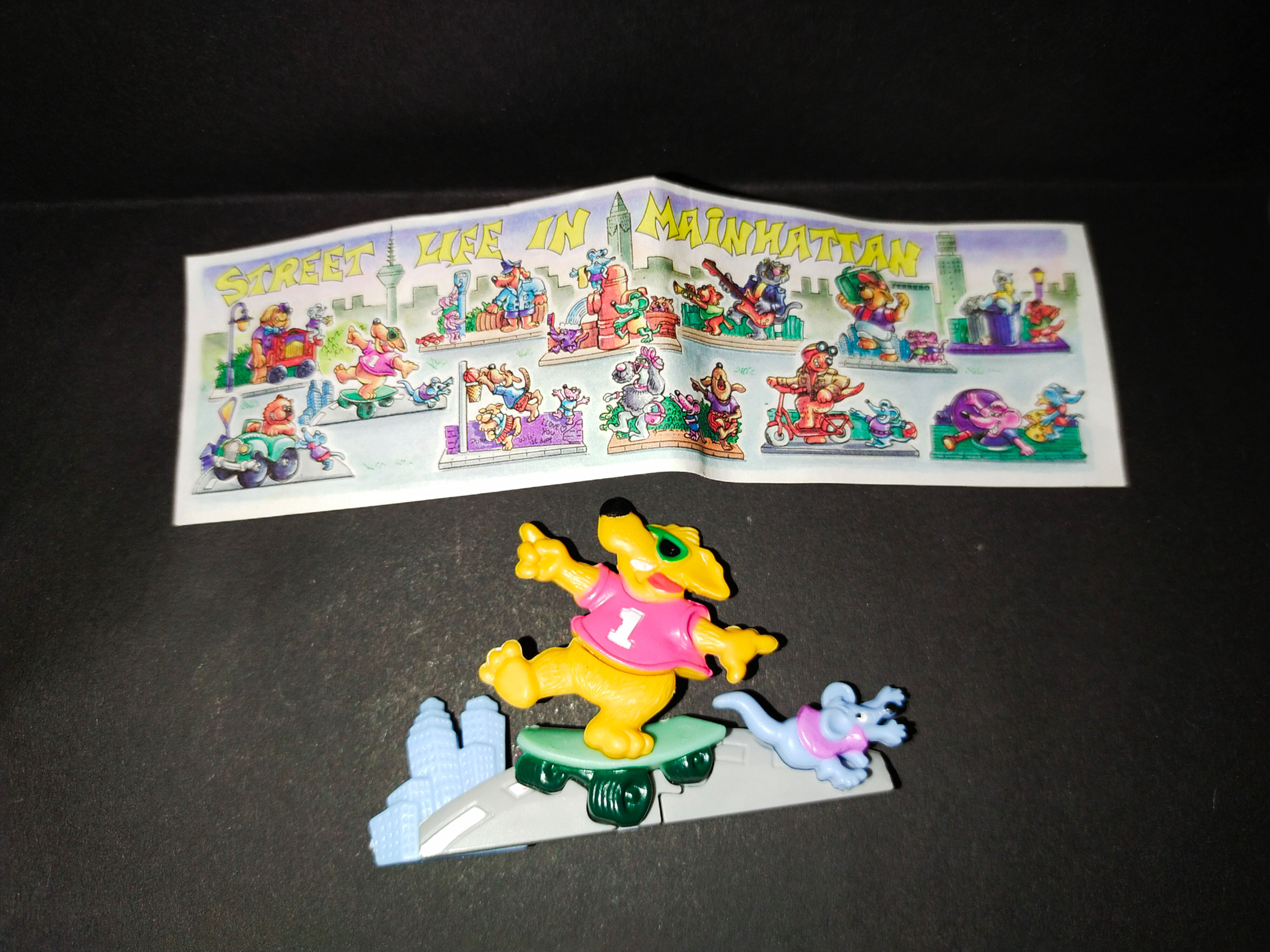 Natoons Slon semišový DC018 na skateboardu s kartičkou