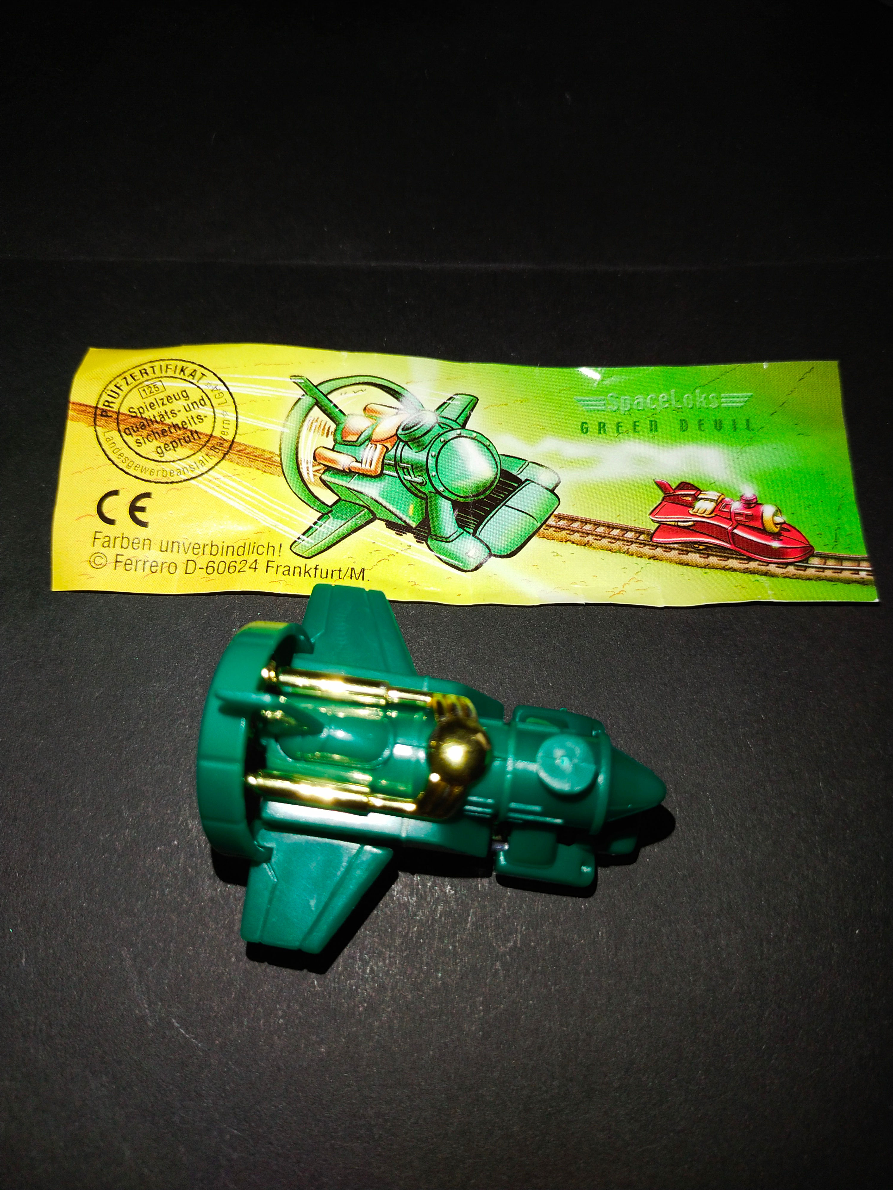 Zelený vystřelovací závoďák DV001 s bpz