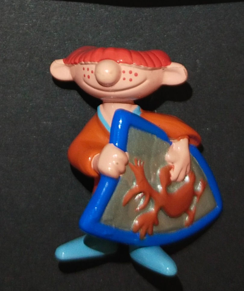 Miniatura: Plastiková figurka s červeným štítem