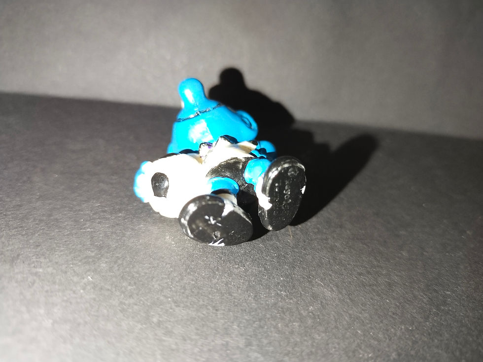 Miniatura: Modrá figurka, Fantasy Hračka, detailní záběr