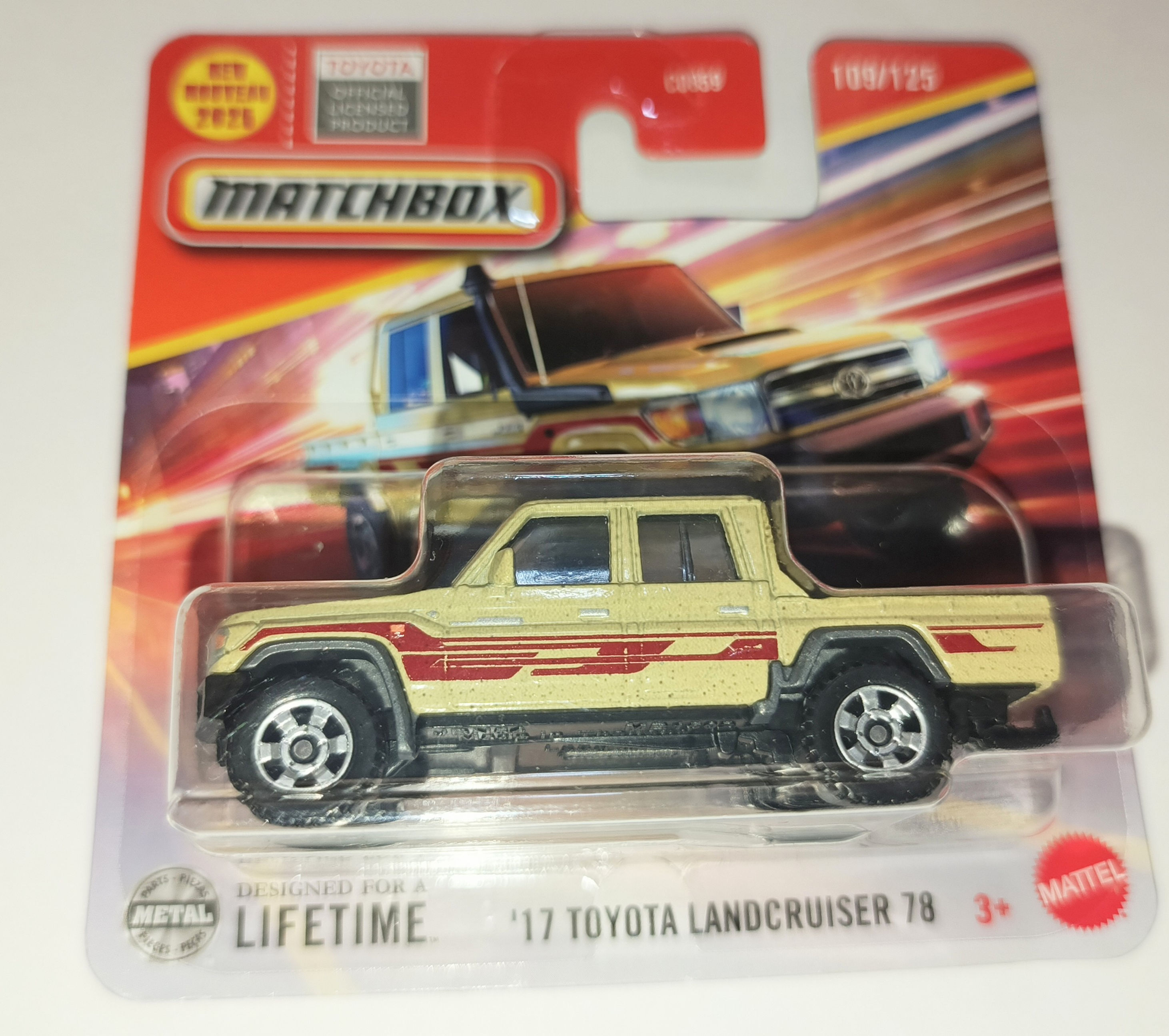 Matchbox kovové auto 2025 109/125 Toyota Landcruiser 78 