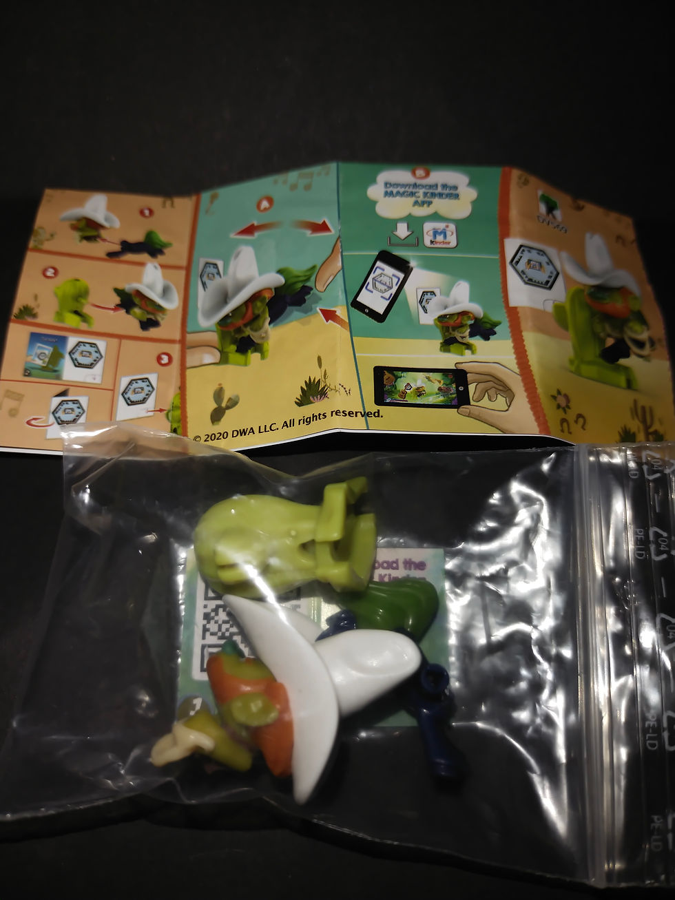 Figurka želvy v klobouku, návod k použití