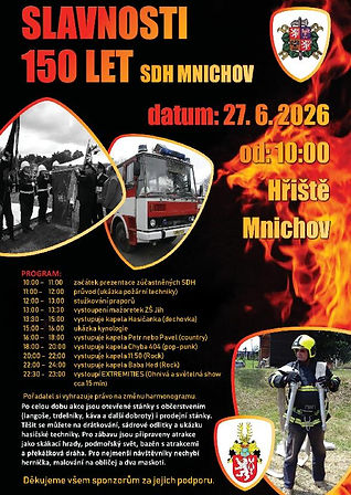 plakát 150 let Hasiči Mnichov