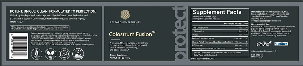 Thumbnail: Colostrum Fusion Powder (Grass Fed)
