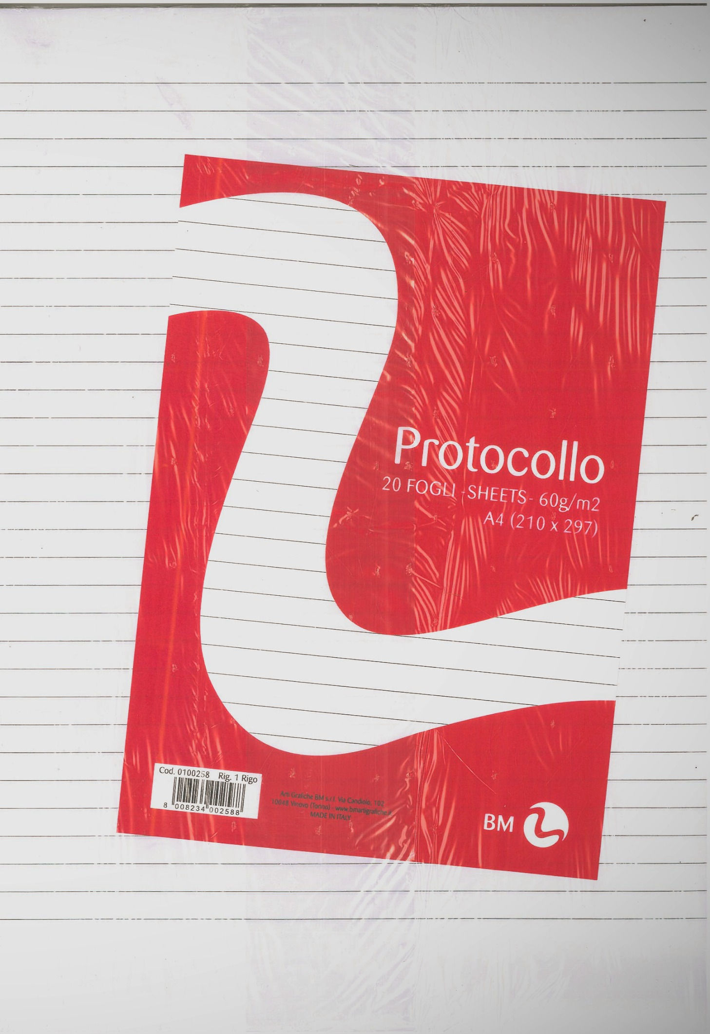 Copia di Fogli protocollo 1 rigo