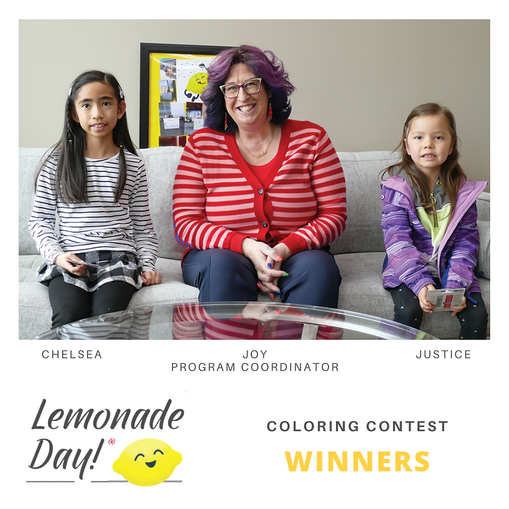 Lemonade Day Northern Alberta Slave Lake Community Futures Coloring Page Contest Winners Chelsea & Jutice