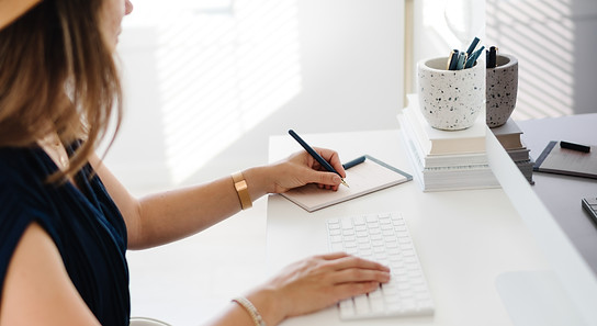 Website Designer developing a website
