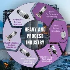 Application centric solutions for monitoring remote asset in heavy and process industries for pressure, temperature, level , and flow 