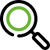 Icon of a magnifying glass, representing selecting a funding approval approval from Capitalize Funding