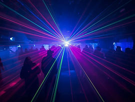 lasers in a club style