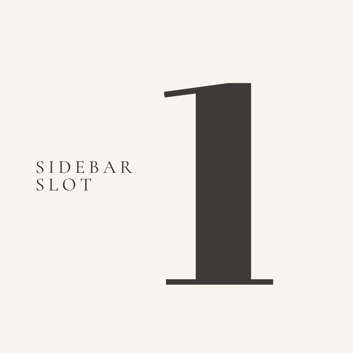 Sidebar Slot 1