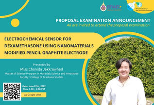 Miss Chanida Jakkrawhad's thesis proposal examination