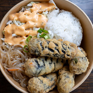 K-Fried Glass Noodles Seaweed Roll Cup Bop (Vegetarian)