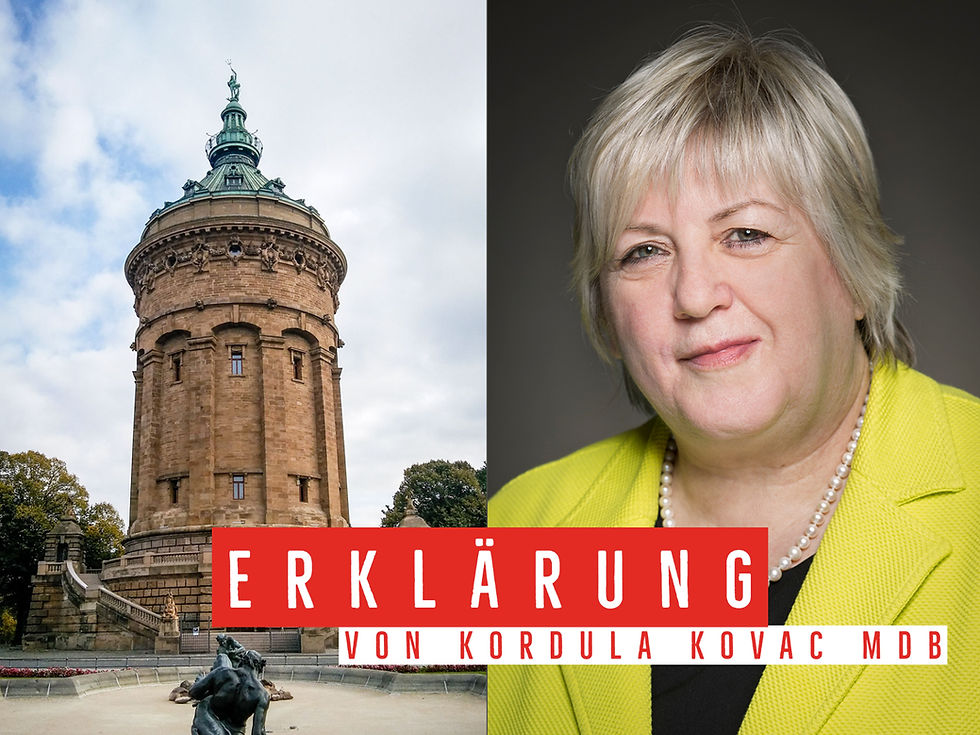 Erklärungsbedarf: Keine Einladungen in Mannheim!