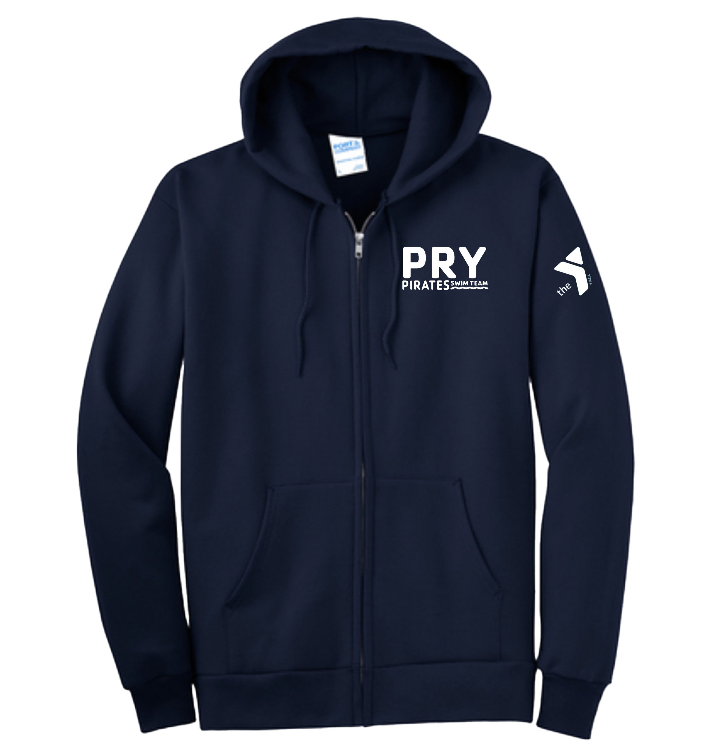 Team Zip Up Hooded Sweatshirt