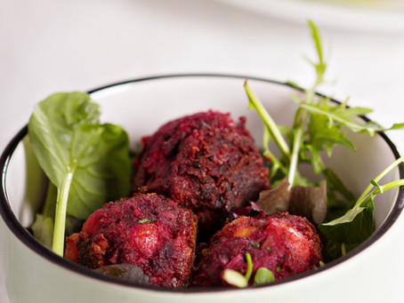 VEGAN BEETROOT FALAFEL by Chef Olivier Sanchez
