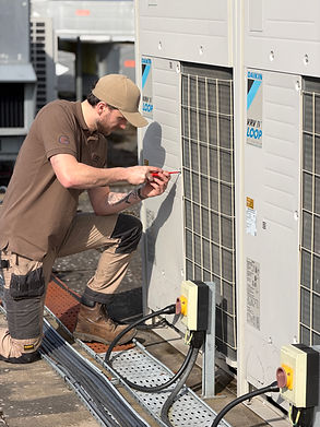 Fixing a HVAC ventilation unit
