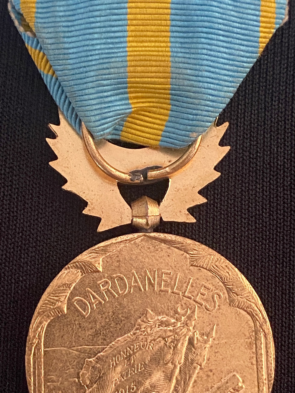 Miniatura: Medalha Francesa pela Campanha de Dardanelos - 1a Guerra Mundial