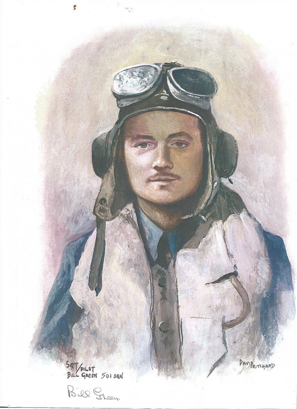 Miniatura: Pinturas autografadas de Pilotos Britânicos que participaram da 2a Guerra