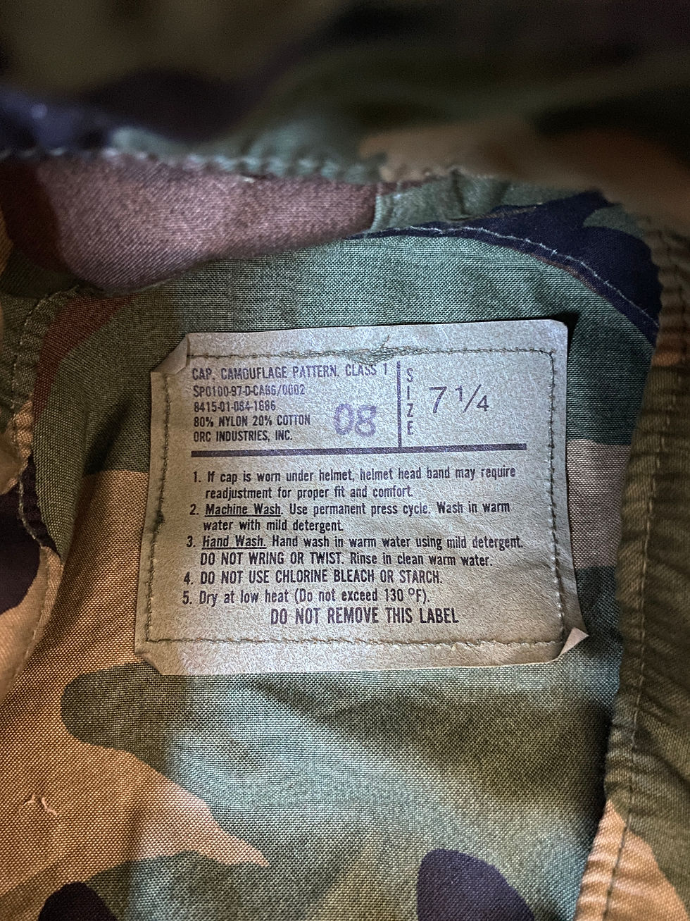 Miniatura: Boné camuflado do Exército Americano de 1997