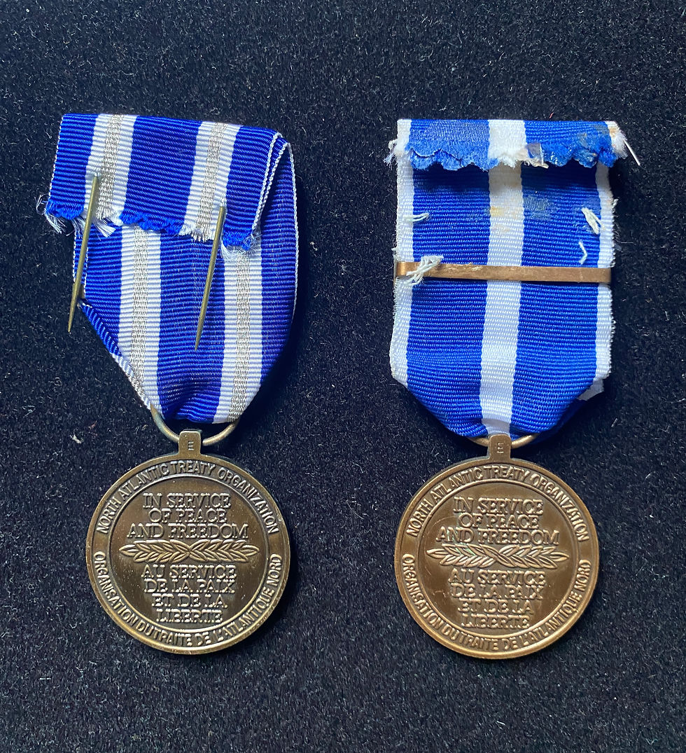 Miniatura: Medalhas da Otan referente a Kosovo e ISAF