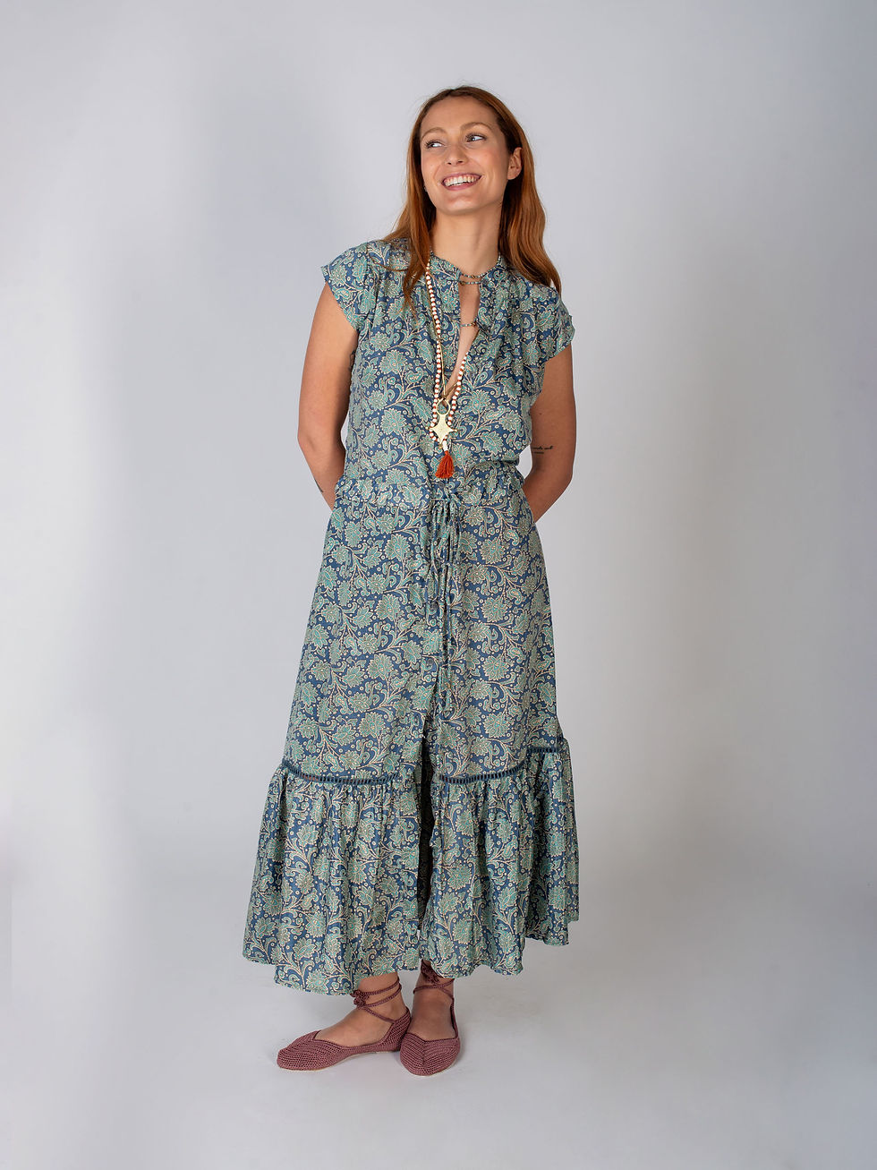 LORENA DRESS - BLUE