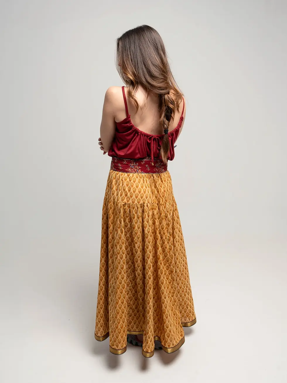 Miniatura: SUNITA SKIRT - BLOCK PRINT