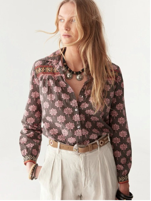 Miniatura: COHEN BLOUSE - LOTUS MONDRIAN by Maison Hotel