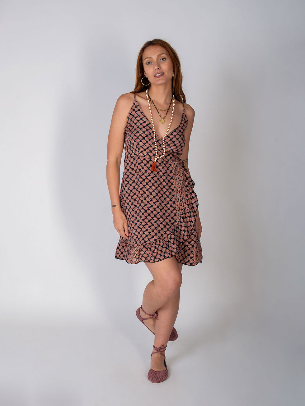 Miniatura: NATTI WRAP DRESS - BLACK