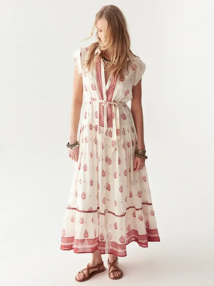 Miniatura: LALITA DRESS IN INDIAN FRAGOLA by Maison Hotel
