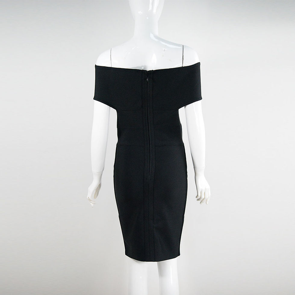 Thumbnail: Elegant Bandage Dress Short-Sleeve