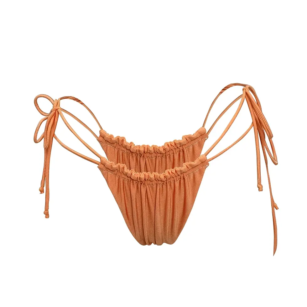 Thumbnail: Two Pieces Halter&Lace Up Swimwear Triangle Bikini