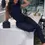 Thumbnail: Solid Yoga Bodysuit Pants With Back Zip, Sexy One Piece Body Training Tights Sho