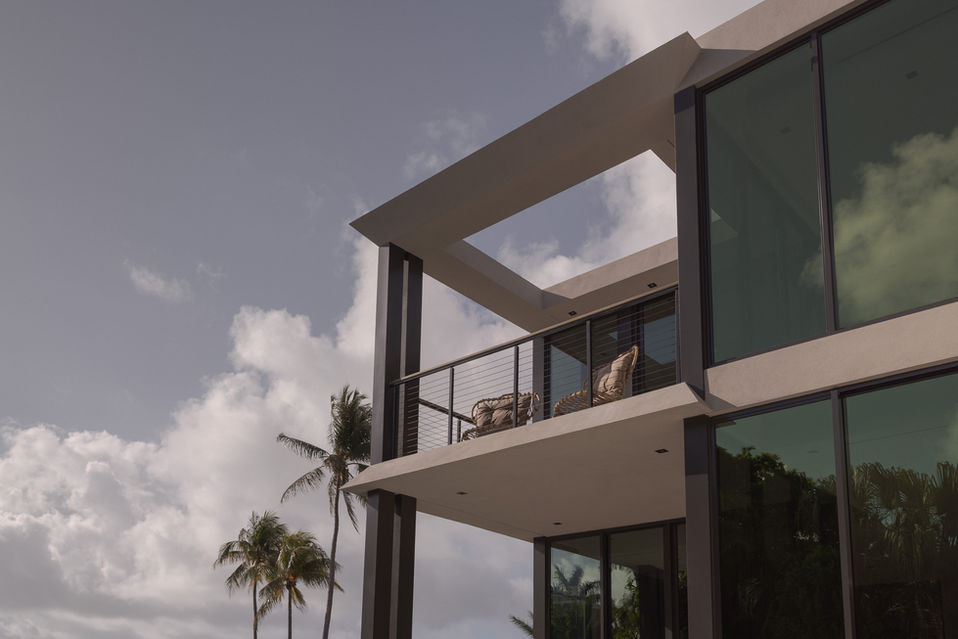 Balcony of 375 S Hibiscus Dr Villa