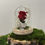 Miniature : Rose éternelle sous cloche Forêt blanche |  14 x 21cm