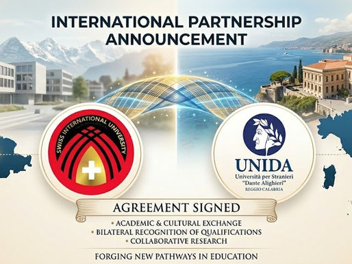 Swiss International University (SIU) y UNIDA firman un histórico acuerdo de colaboración para impulsar la educación global