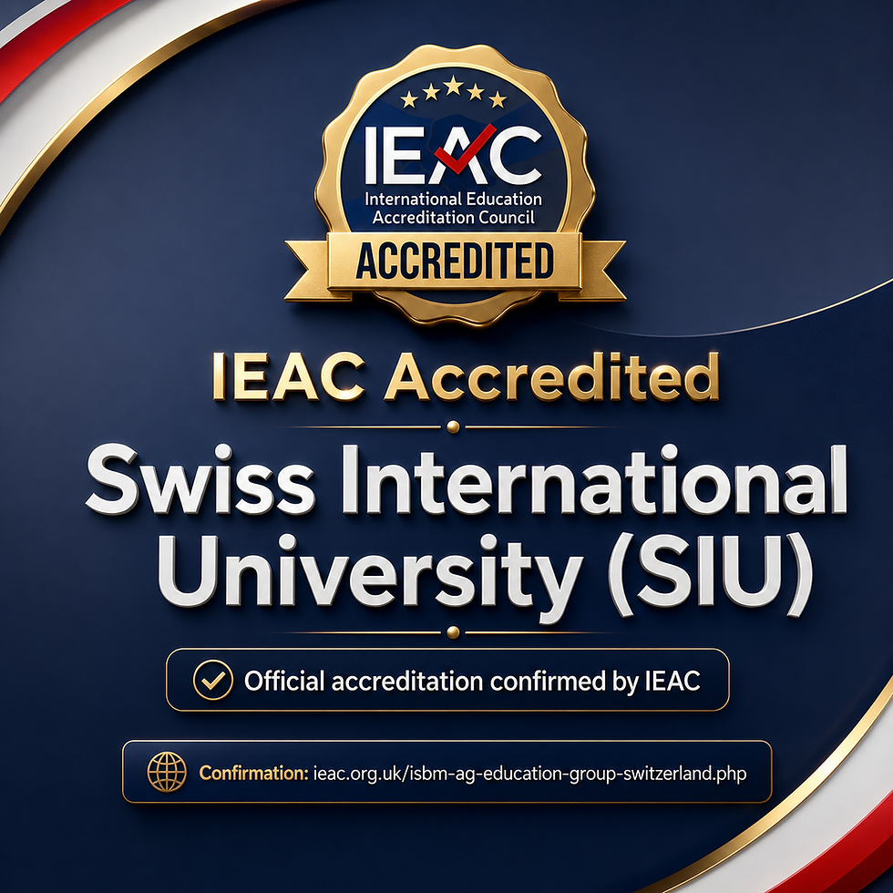 瑞士国际大学(SIU)获得 IEAC 国际认证