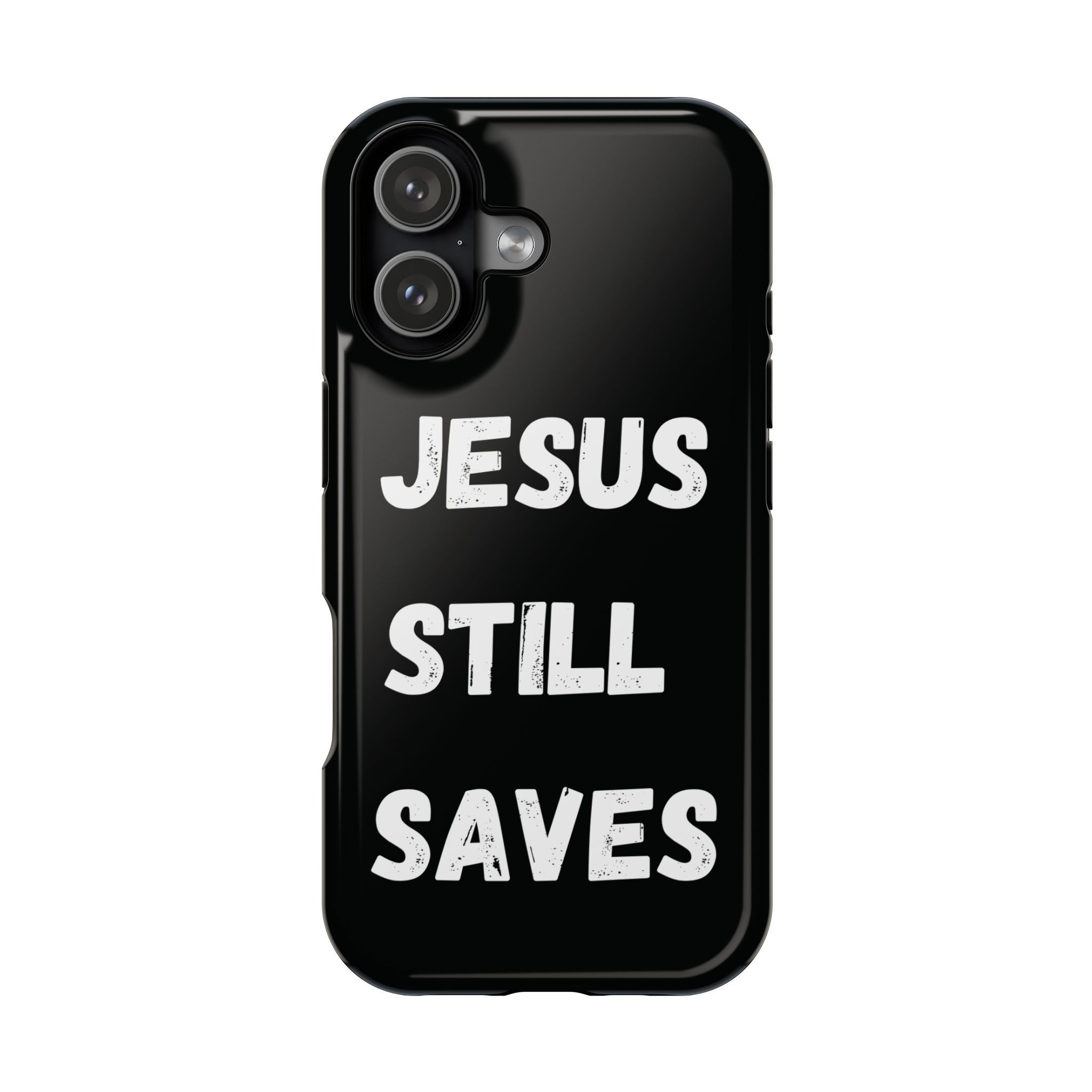 Phone Case — 'Jesus Still Saves' Magnetic Impact-Resistant Case (Black)