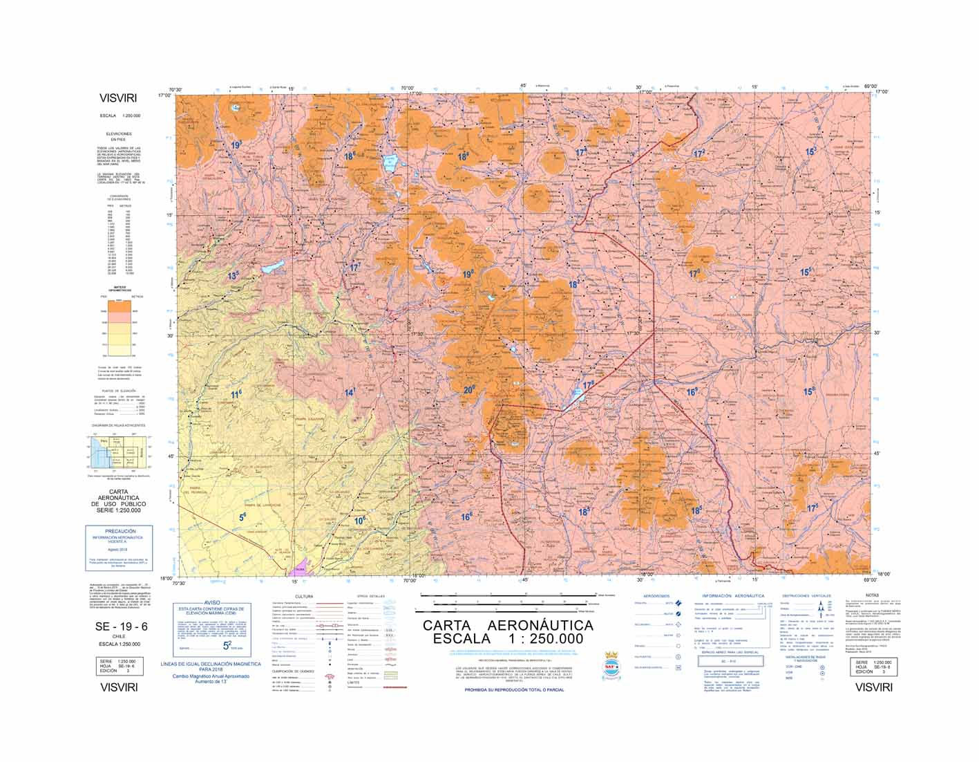 Carta Visviri 1:250.000