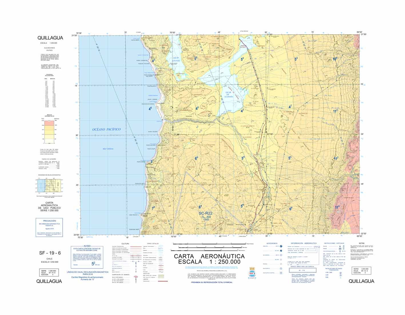 Carta Quillagua 1:250.000