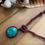 Thumbnail: Macrame Necklaces Chrysocolla Micro Macrame Necklace
