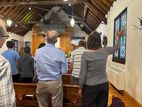 Sunday service at Trinity Communion Church