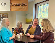 Women enjoying fellowship after Sunday mass
