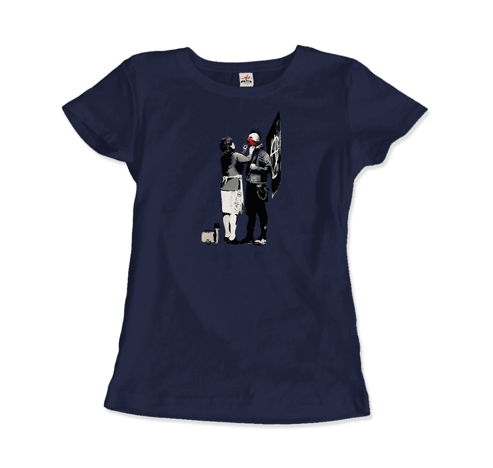 Thumbnail: Banksy Anarchist Punk and His Mother Artwork T-Shirt