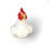 Thumbnail: Mini Gourd Chicken #27 - Leghorn White Hen